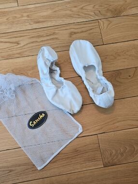 Sansha White Canvas Ballet Slippers
